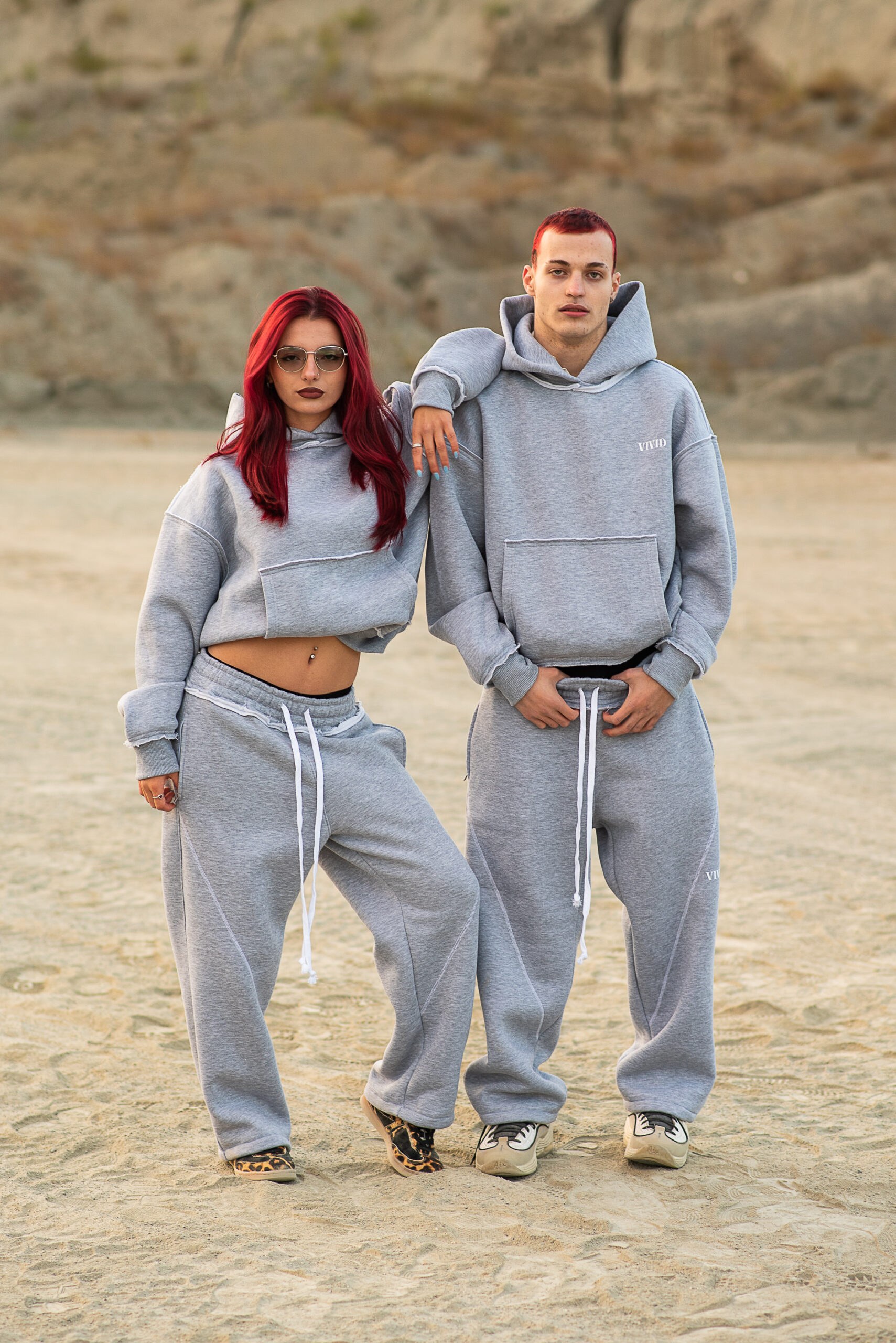 GREY VIVID TRACKSUIT PANTS - Image 4